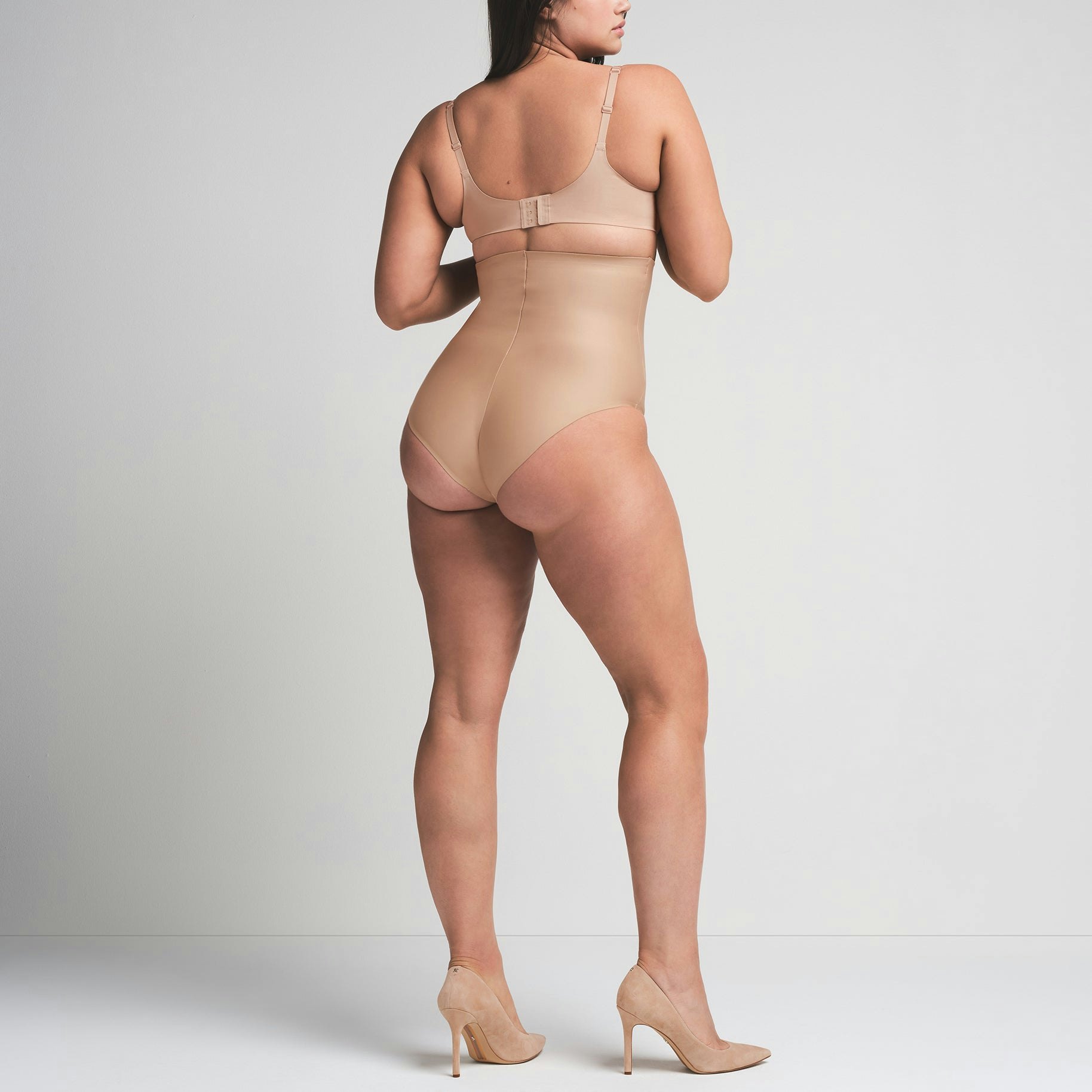 SKIMS BODY CORE SCULPT HIGH-WAISTED BRIEF - CLAY