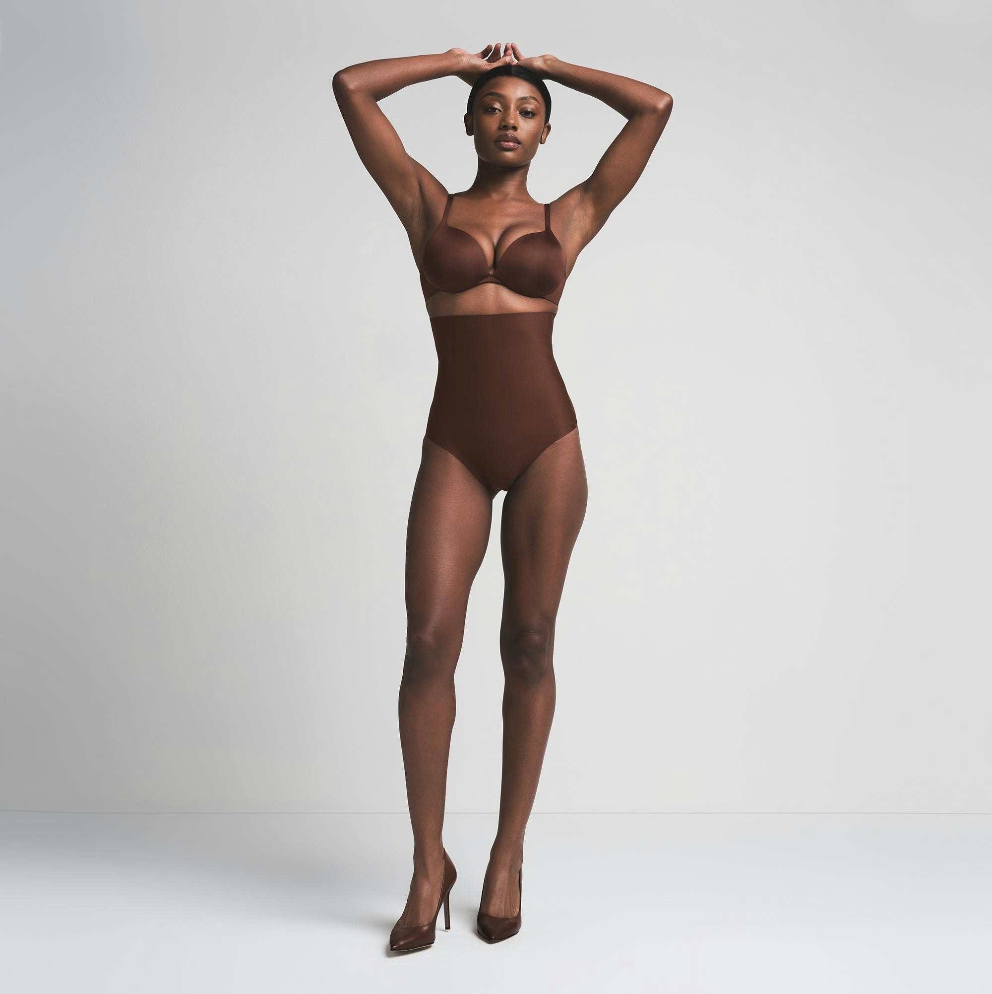SKIMS BODY CORE SCULPT HIGH-WAISTED BRIEF - COCOA