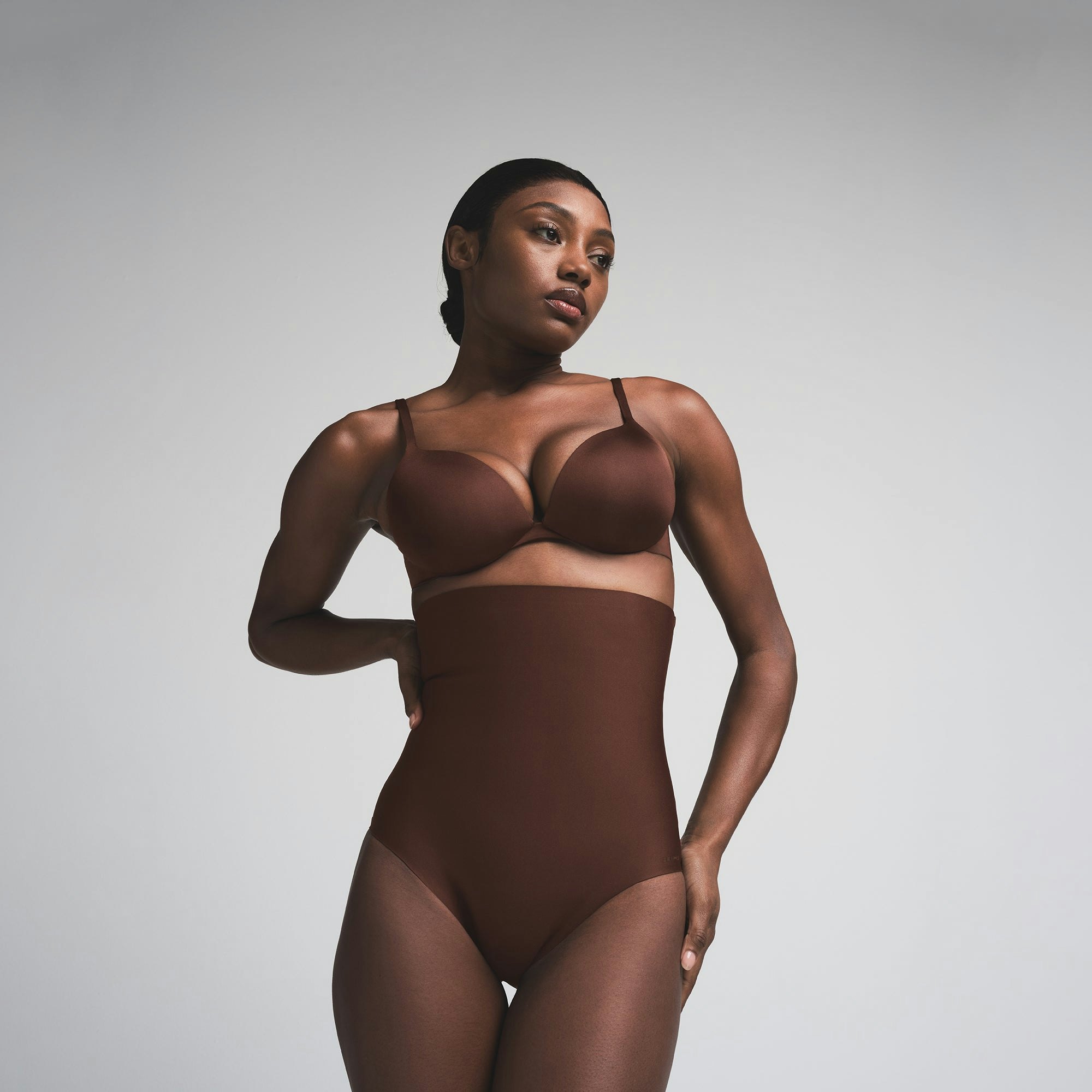 SKIMS BODY CORE SCULPT HIGH-WAISTED BRIEF - COCOA