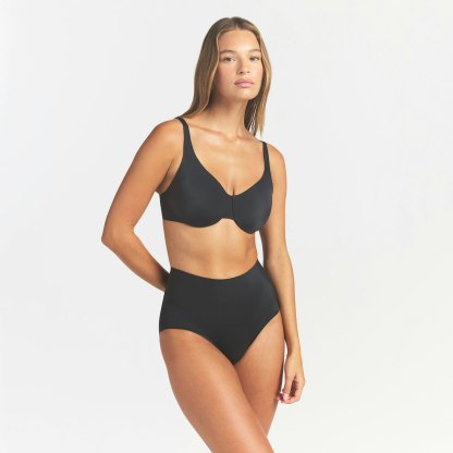 SMOOTHING INTIMATES HIGH-WAISTED BRIEF - ONYX