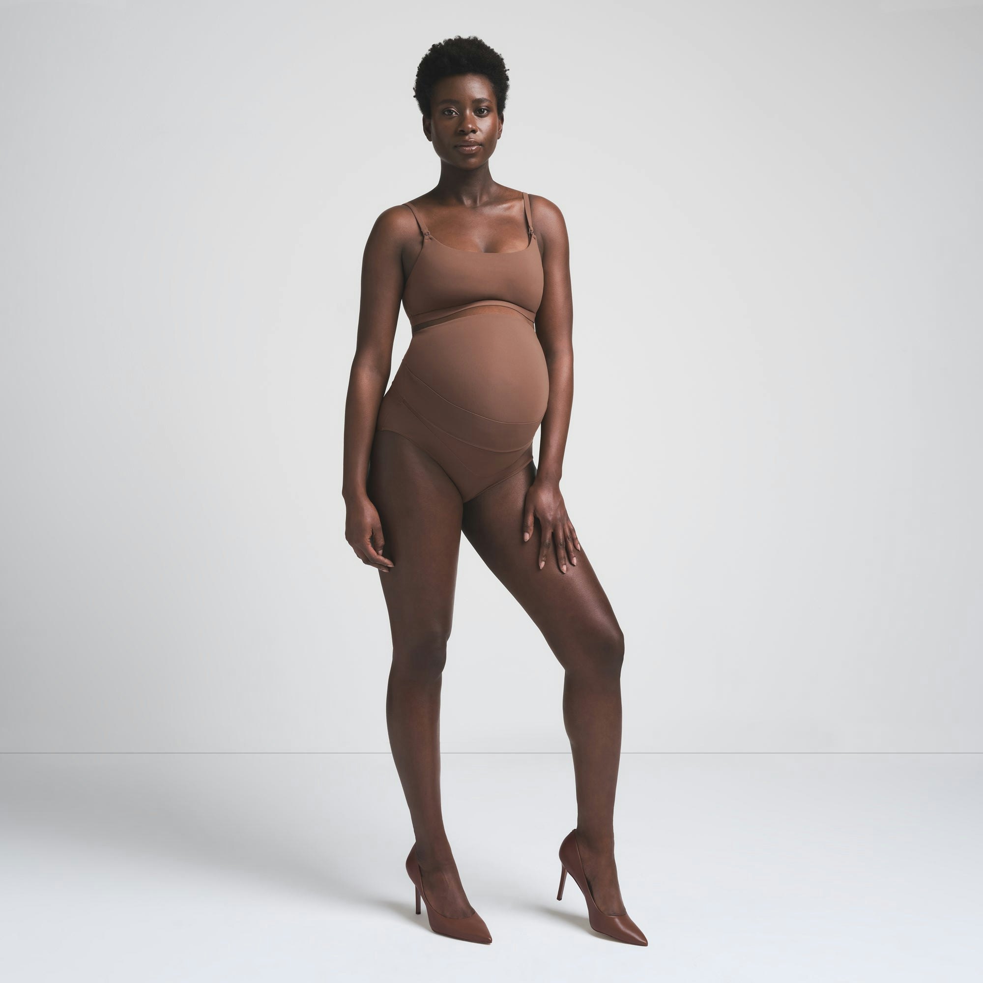 FITS EVERYBODY MATERNITY BANDED HIGH-WAISTED BRIEF - JASPER