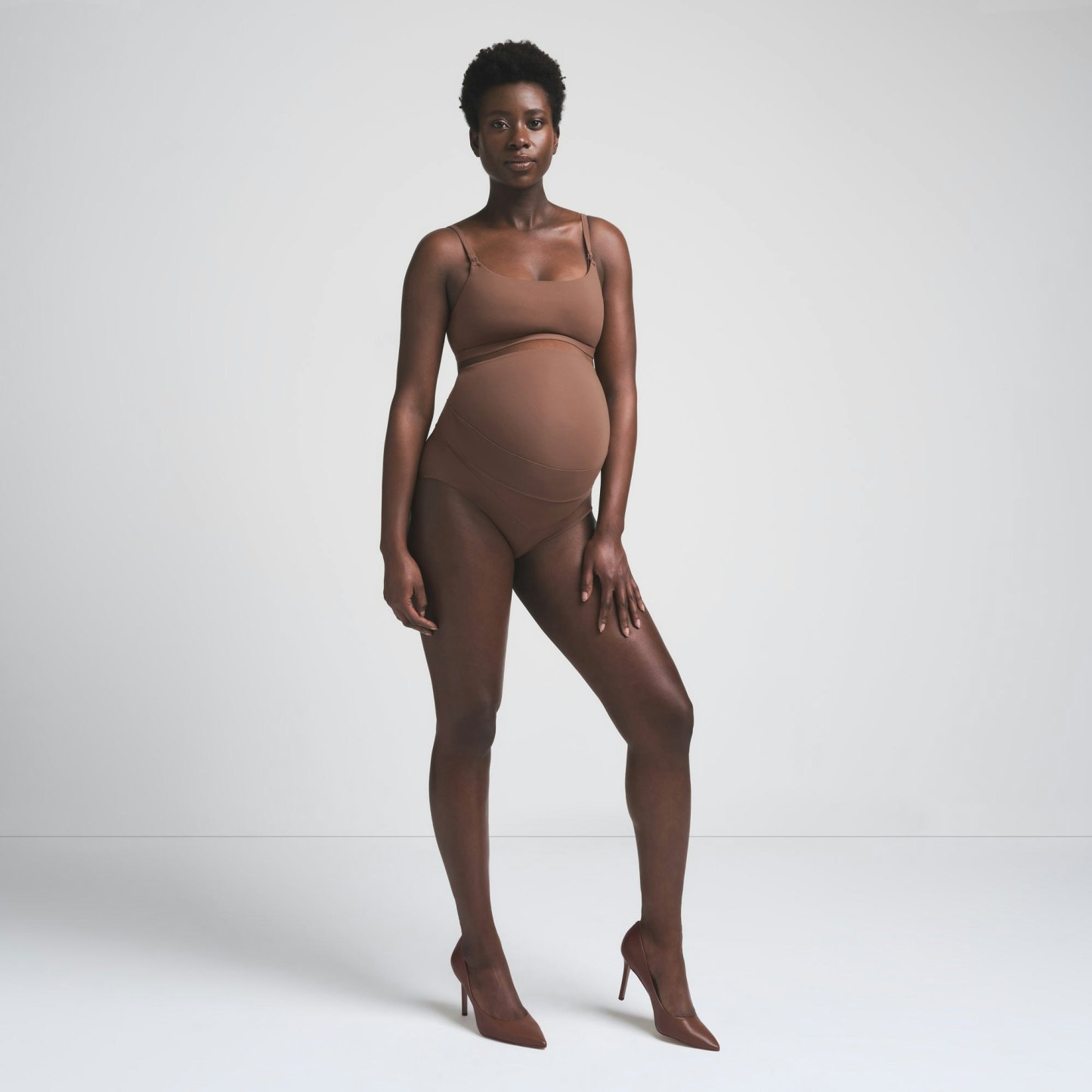 FITS EVERYBODY MATERNITY BANDED HIGH-WAISTED BRIEF - JASPER