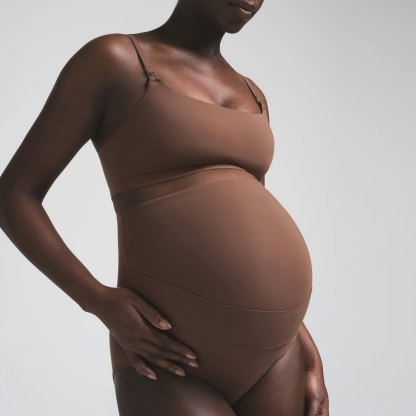 FITS EVERYBODY MATERNITY BANDED HIGH-WAISTED BRIEF - JASPER