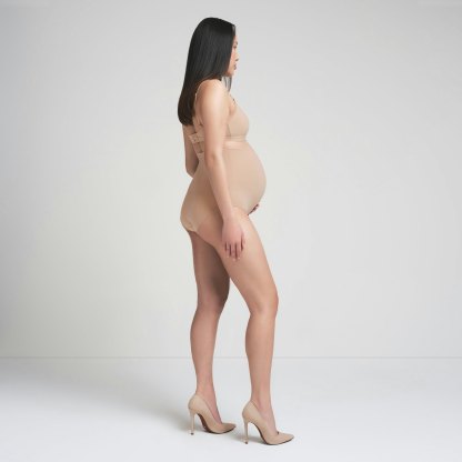 FITS EVERYBODY MATERNITY HIGH-WAISTED BRIEF - CLAY