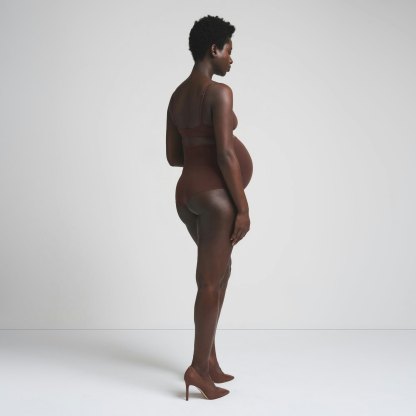 FITS EVERYBODY MATERNITY HIGH-WAISTED BRIEF - COCOA