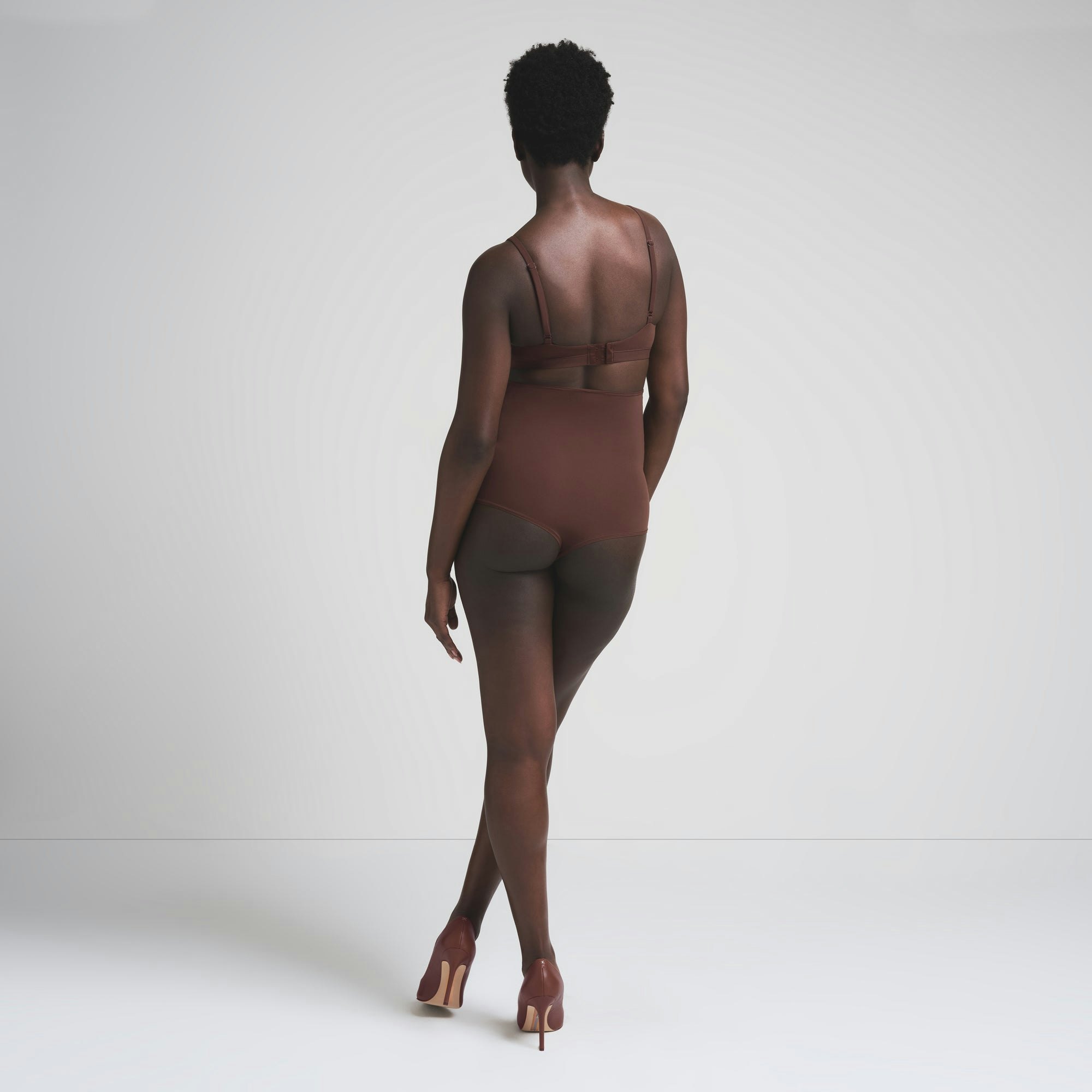 FITS EVERYBODY MATERNITY HIGH-WAISTED BRIEF - COCOA
