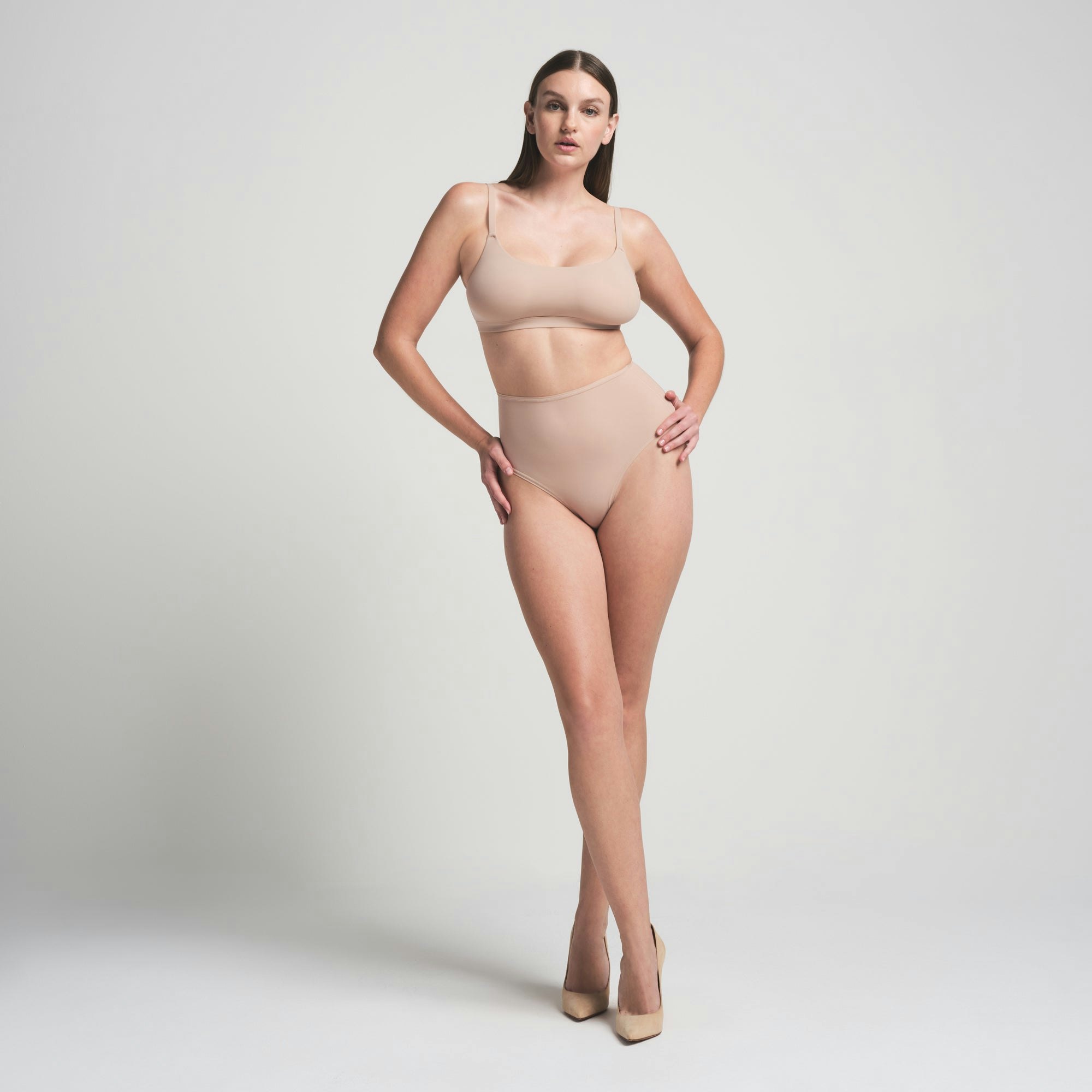 FITS EVERYBODY HIGH-WAISTED THONG - MICA