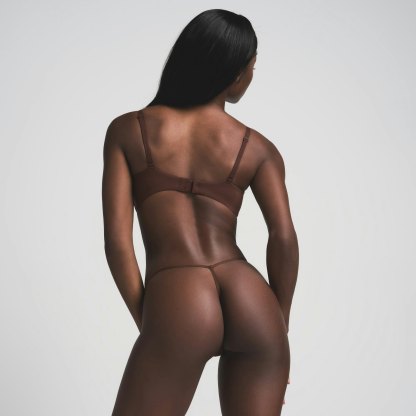 FITS EVERYBODY T-STRING THONG - COCOA