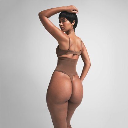 SEAMLESS SCULPT HIGH-WAISTED THONG - JASPER