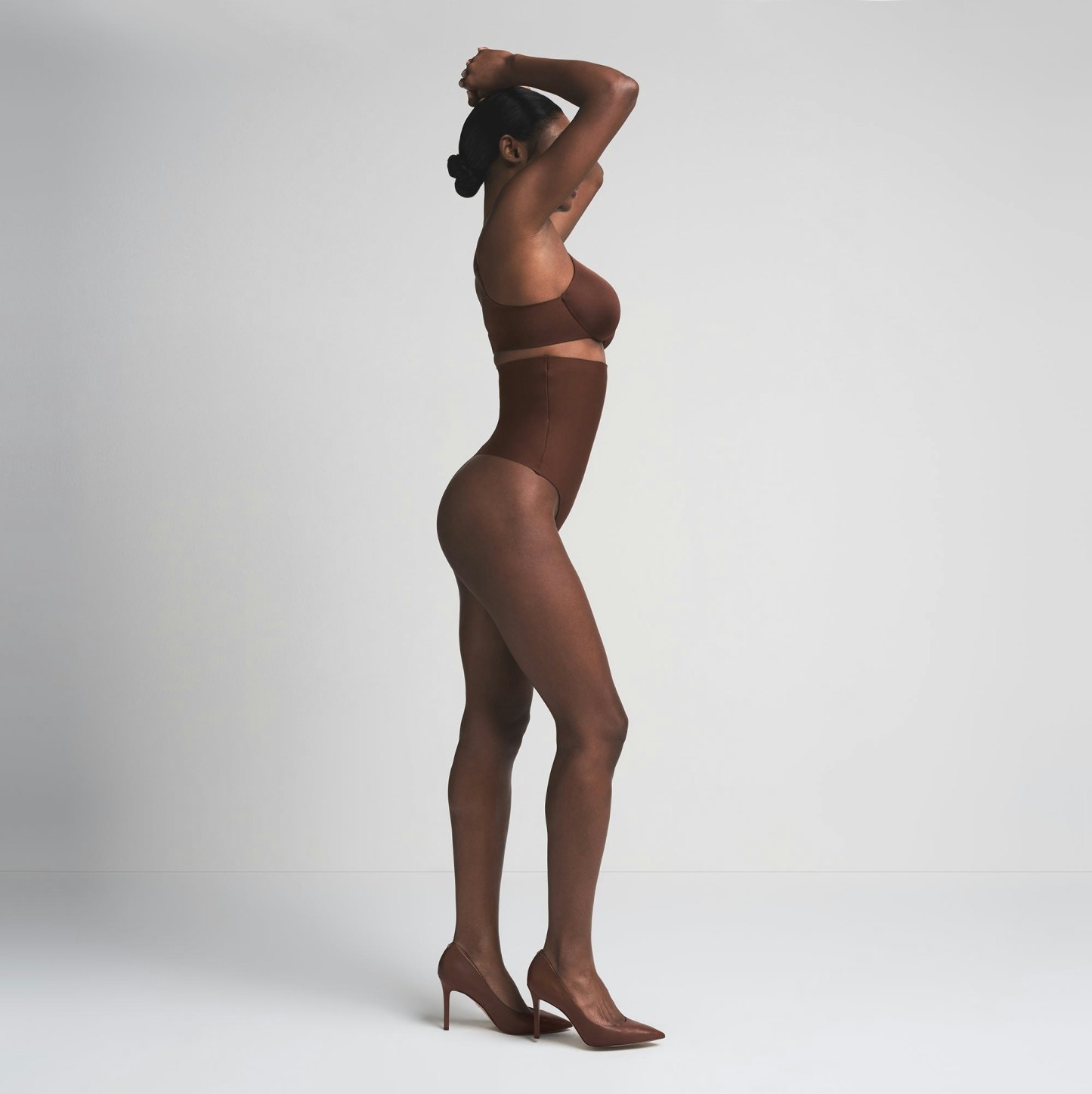 SKIMS BODY CORE SCULPT HIGH-WAISTED THONG - COCOA