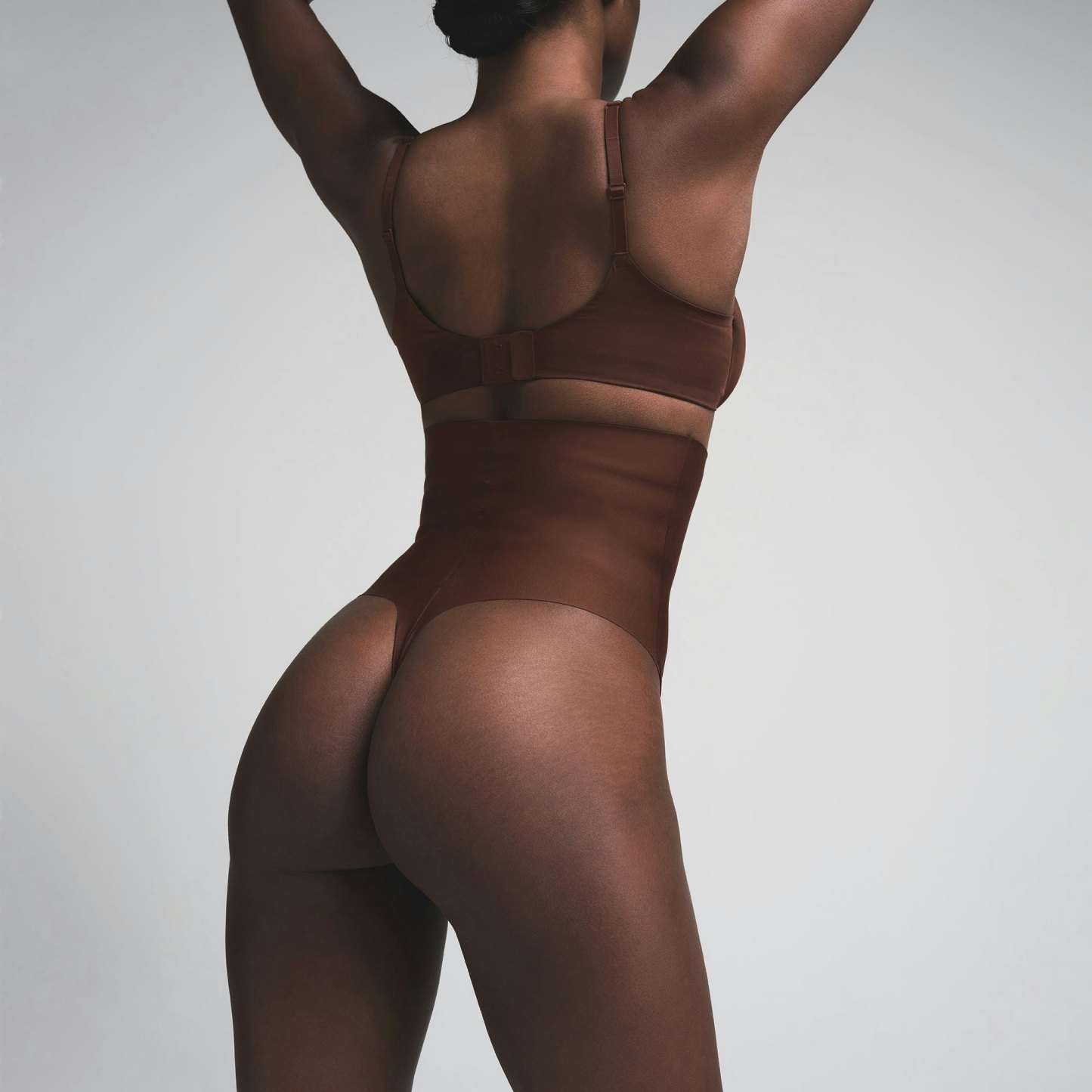 SKIMS BODY CORE SCULPT HIGH-WAISTED THONG - COCOA