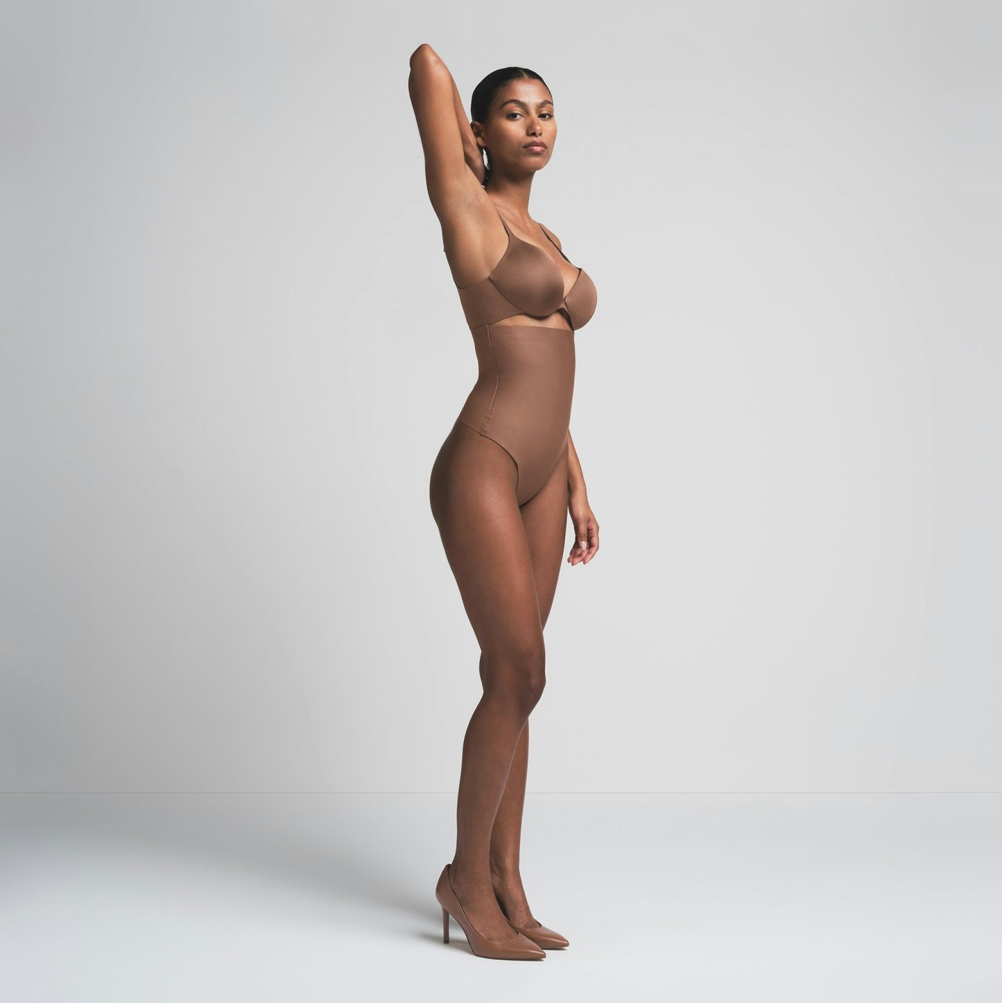 SKIMS BODY CORE SCULPT HIGH-WAISTED THONG - JASPER
