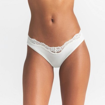 FITS EVERYBODY LACE DIPPED THONG 5-PACK - SKETCHED HEARTS MULTI