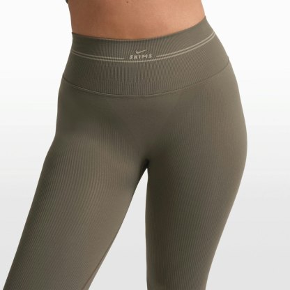 NikeSKIMS RIBBED SEAMLESS 26" LEGGING - DUSTY OAKMOSS - image 25