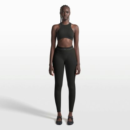NikeSKIMS RIBBED SEAMLESS 26" LEGGING - OBSIDIAN