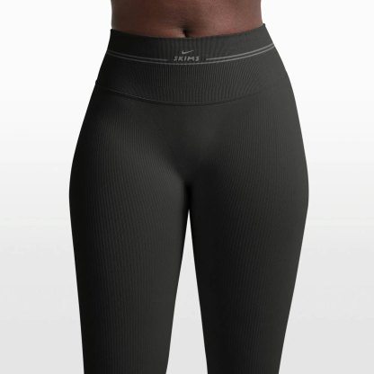 NikeSKIMS RIBBED SEAMLESS 26" LEGGING - OBSIDIAN - image 4