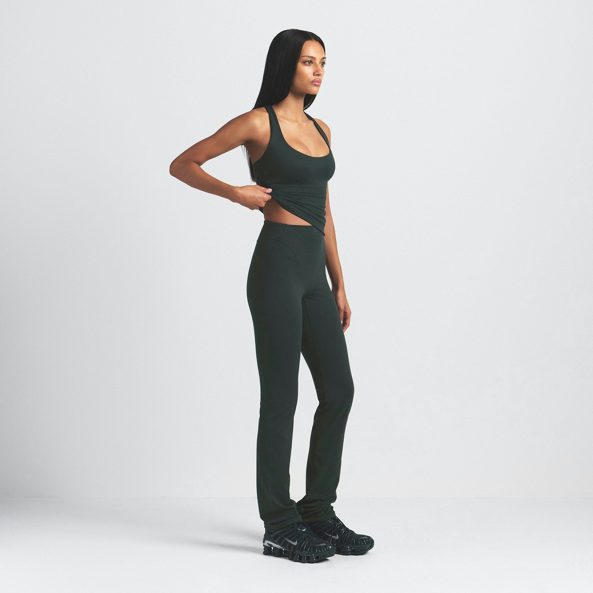 NikeSKIMS MATTE V-LINE 39" STRAIGHT LEGGING - DARK TEAL - image 16