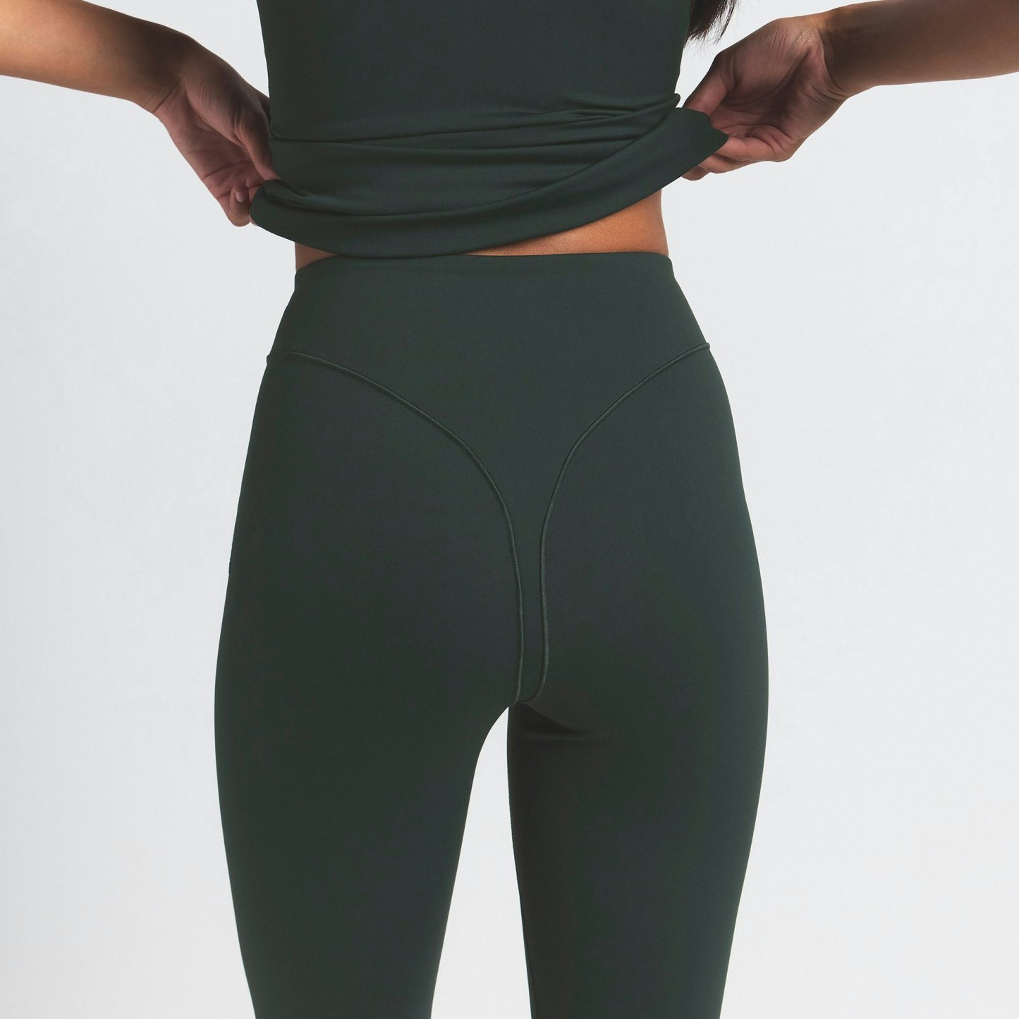 NikeSKIMS MATTE V-LINE 39" STRAIGHT LEGGING - DARK TEAL - image 14