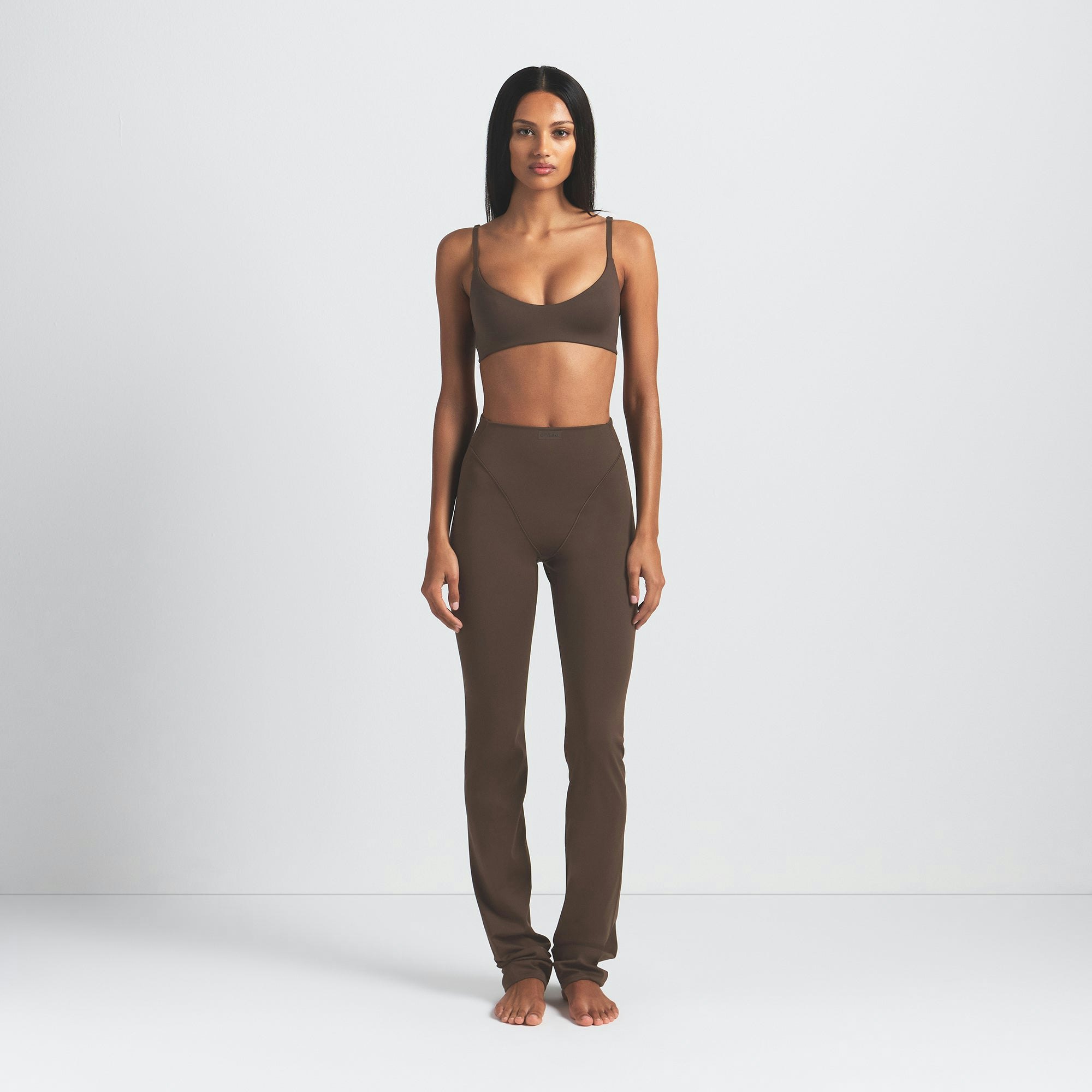 NikeSKIMS MATTE V-LINE 39" STRAIGHT LEGGING - DARK SEPIA - image 10