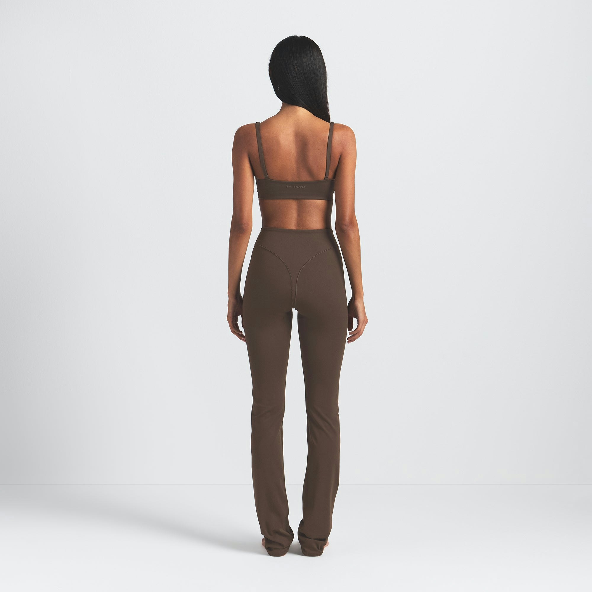 NikeSKIMS MATTE V-LINE 39" STRAIGHT LEGGING - DARK SEPIA - image 9