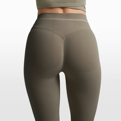NikeSKIMS RIBBED SEAMLESS 34" STRAIGHT LEGGING - DUSTY OAKMOSS - image 24
