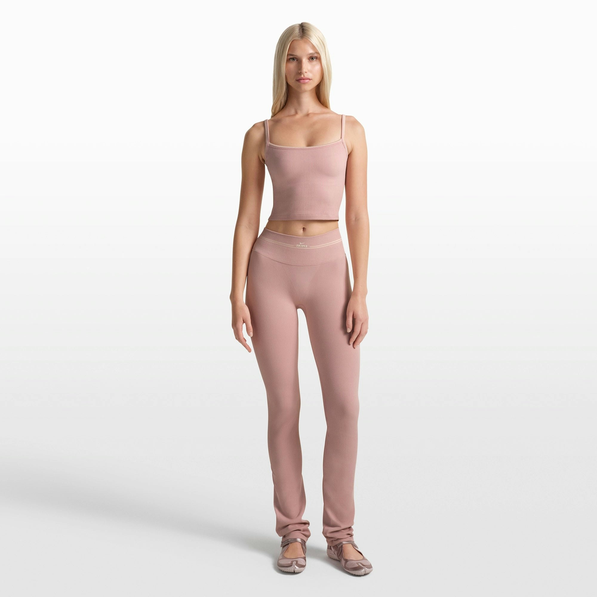 NikeSKIMS RIBBED SEAMLESS 34" STRAIGHT LEGGING - HIMALAYAN - image 15