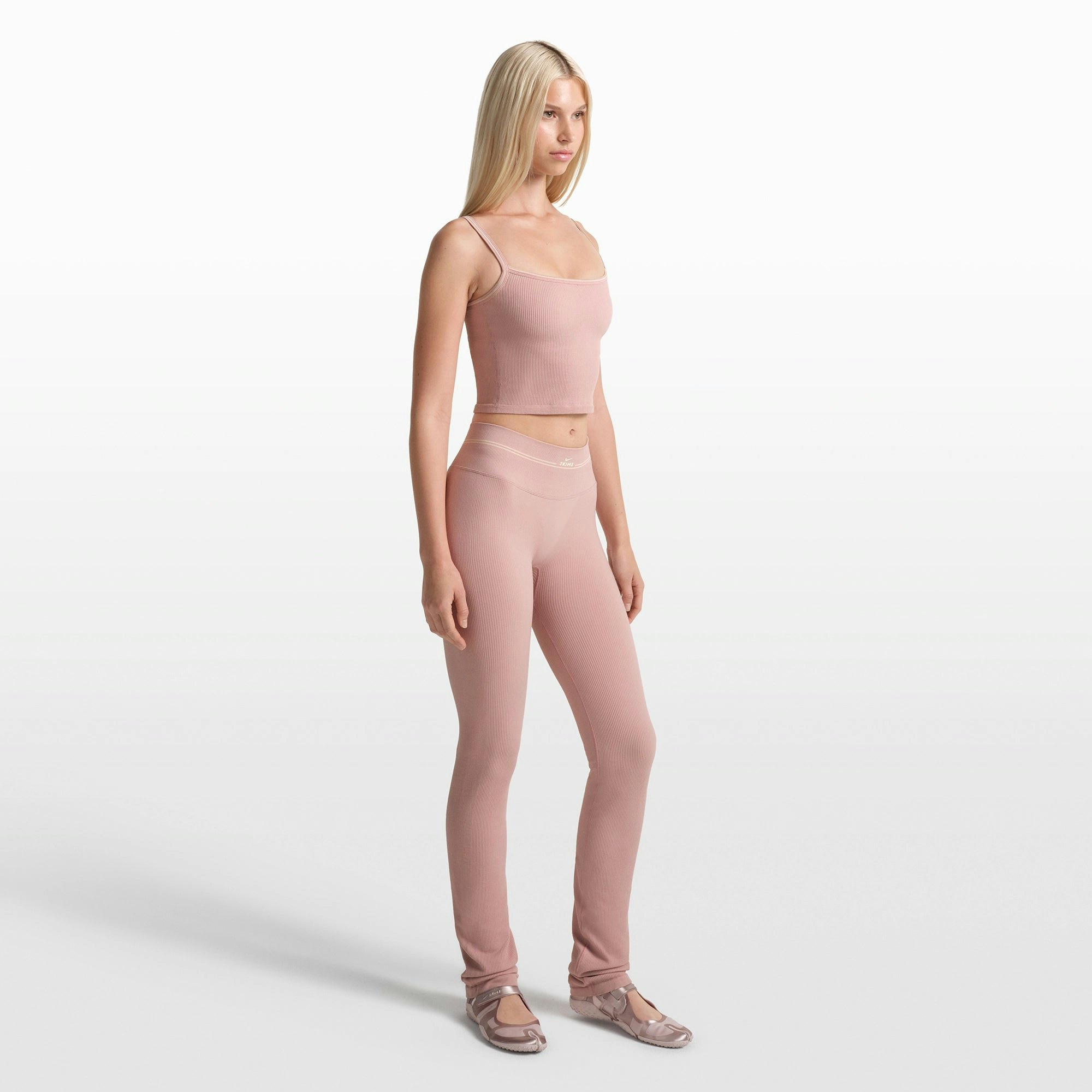 NikeSKIMS RIBBED SEAMLESS 34" STRAIGHT LEGGING - HIMALAYAN - image 16