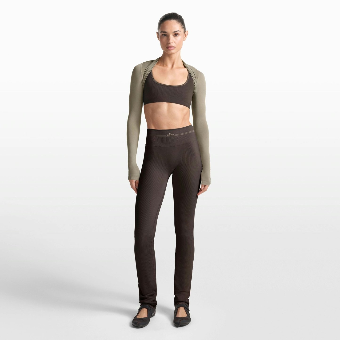 NikeSKIMS RIBBED SEAMLESS 34" STRAIGHT LEGGING - PHOENIX - image 8