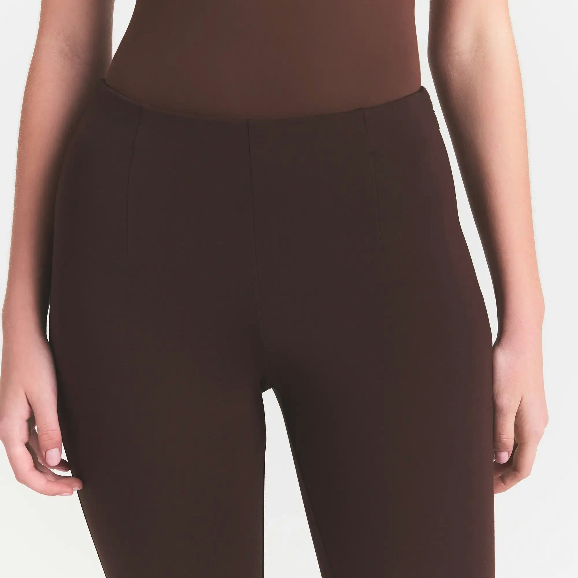 THE ESSENTIAL COLLECTION HIGH-WAISTED CROPPED KICK FLARE PANT - ESPRESSO - image 9