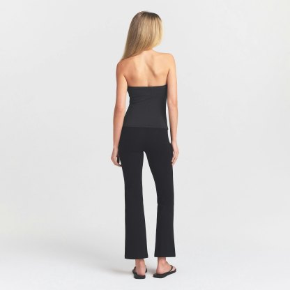 THE ESSENTIAL COLLECTION HIGH-WAISTED CROPPED KICK FLARE PANT - OBSIDIAN - image 4