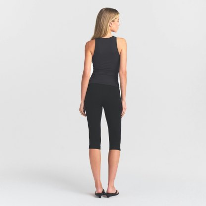 THE ESSENTIAL COLLECTION HIGH-WAISTED CAPRI - OBSIDIAN - image 4