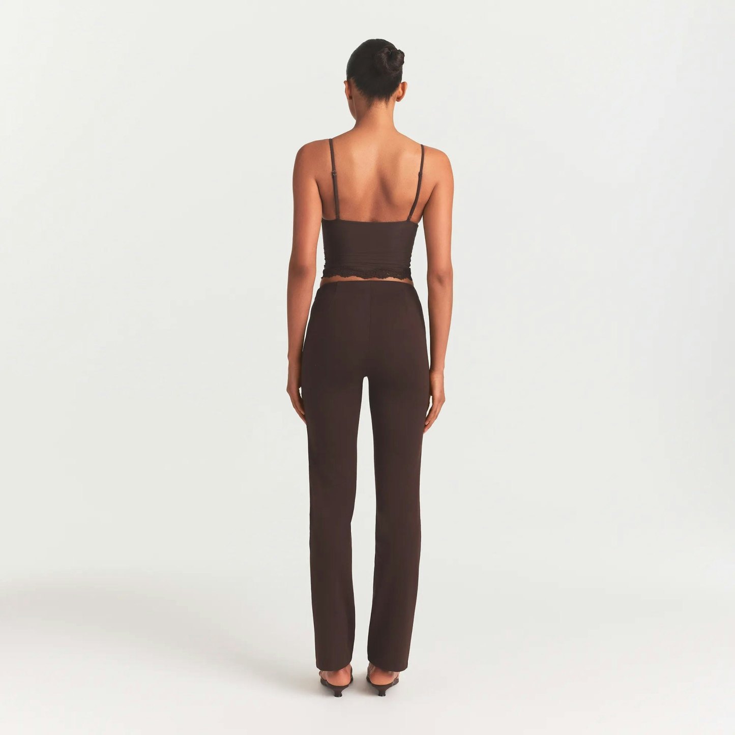 THE ESSENTIAL COLLECTION HIGH-WAISTED PINTUCK STRAIGHT LEG PANT - ESPRESSO - image 10
