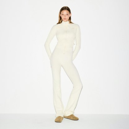 OUTDOOR FLEECE PANT - ECRU