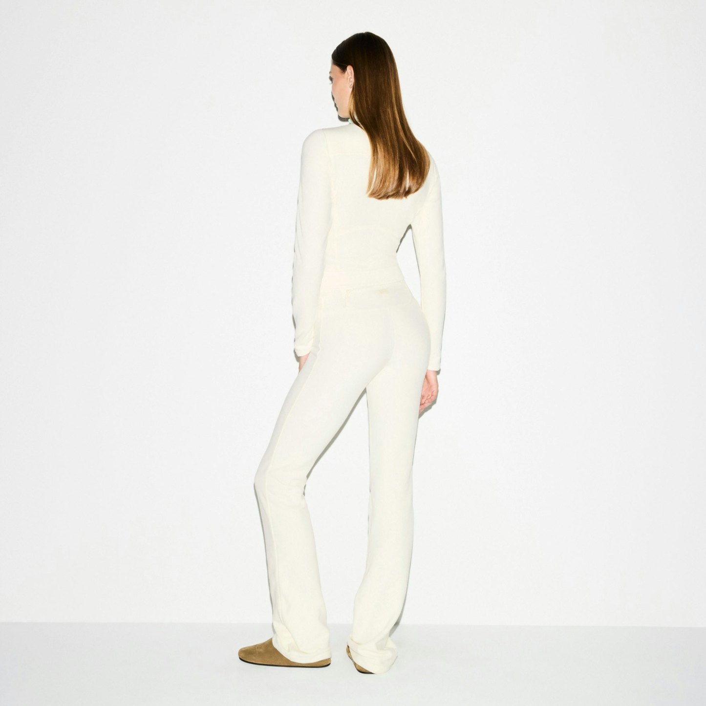 OUTDOOR FLEECE PANT - ECRU - image 3