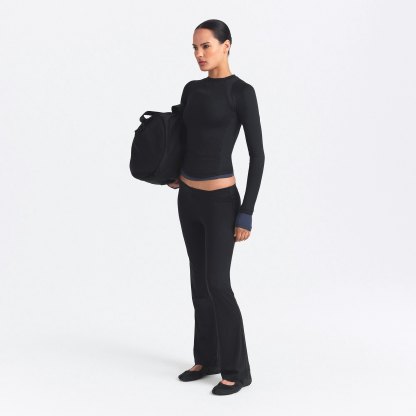 NikeSKIMS AIRY LOW RISE MINI FLARE PANT - OBSIDIAN - image 2