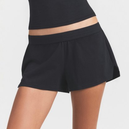 COTTON JERSEY LOOSE SHORT - SOOT - image 38