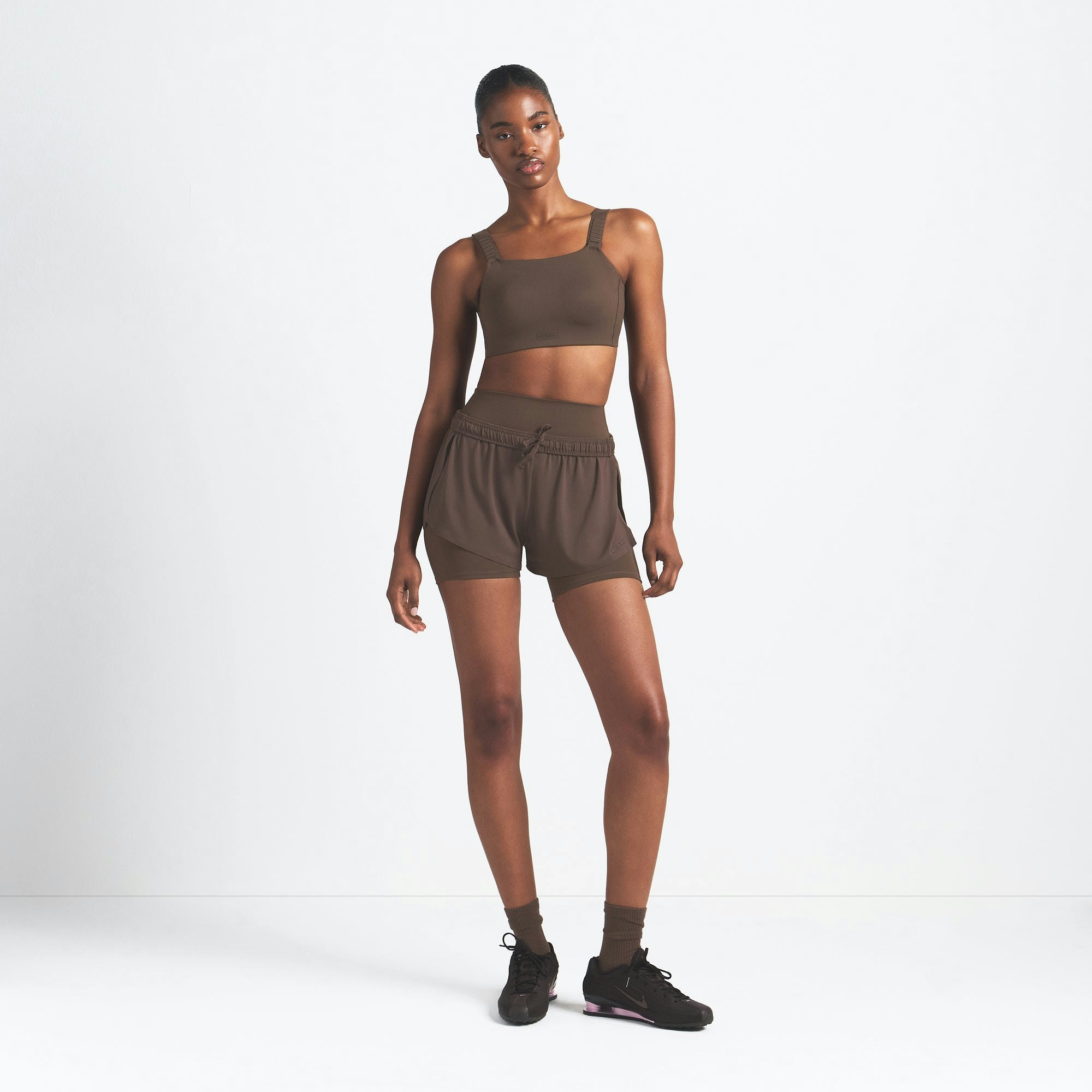 NikeSKIMS AIRY MINI SHORT - DARK SEPIA - image 10