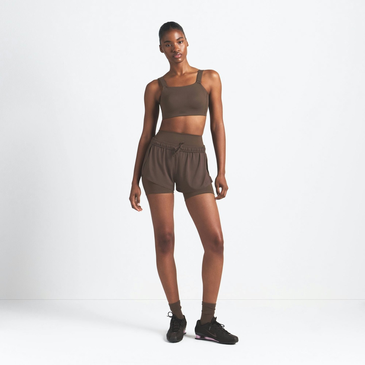 NikeSKIMS AIRY MINI SHORT - DARK SEPIA - image 10