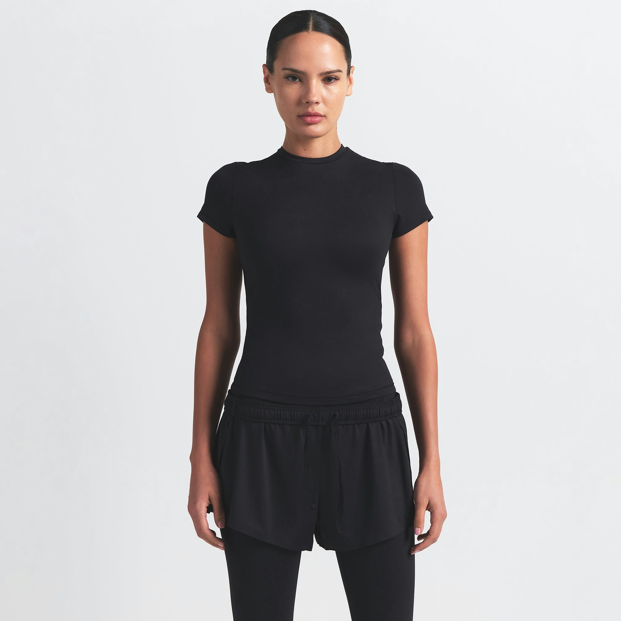 NikeSKIMS AIRY MINI SHORT - OBSIDIAN - image 3