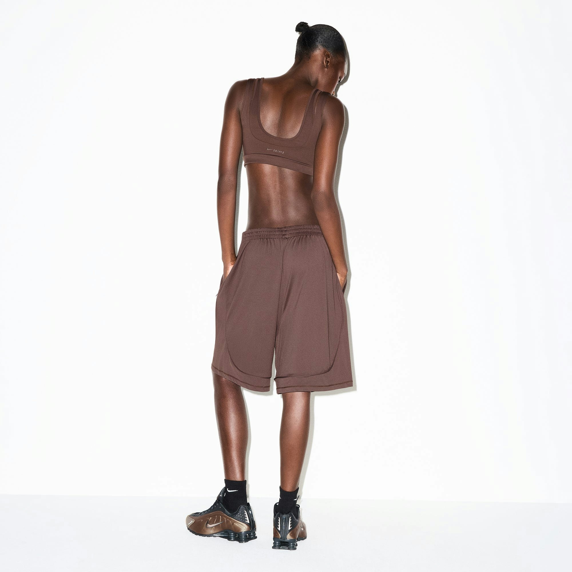 NikeSKIMS AIRY RELAXED SHORT - DARK SEPIA - image 12