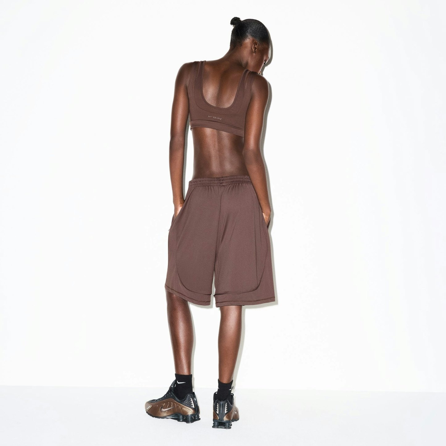 NikeSKIMS AIRY RELAXED SHORT - DARK SEPIA - image 12