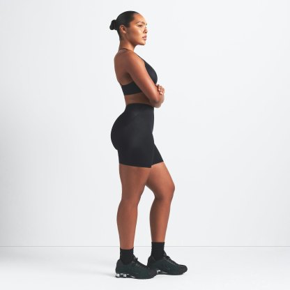 NikeSKIMS SHINE BONDED WAIST 5" BIKER SHORT - OBSIDIAN - image 3
