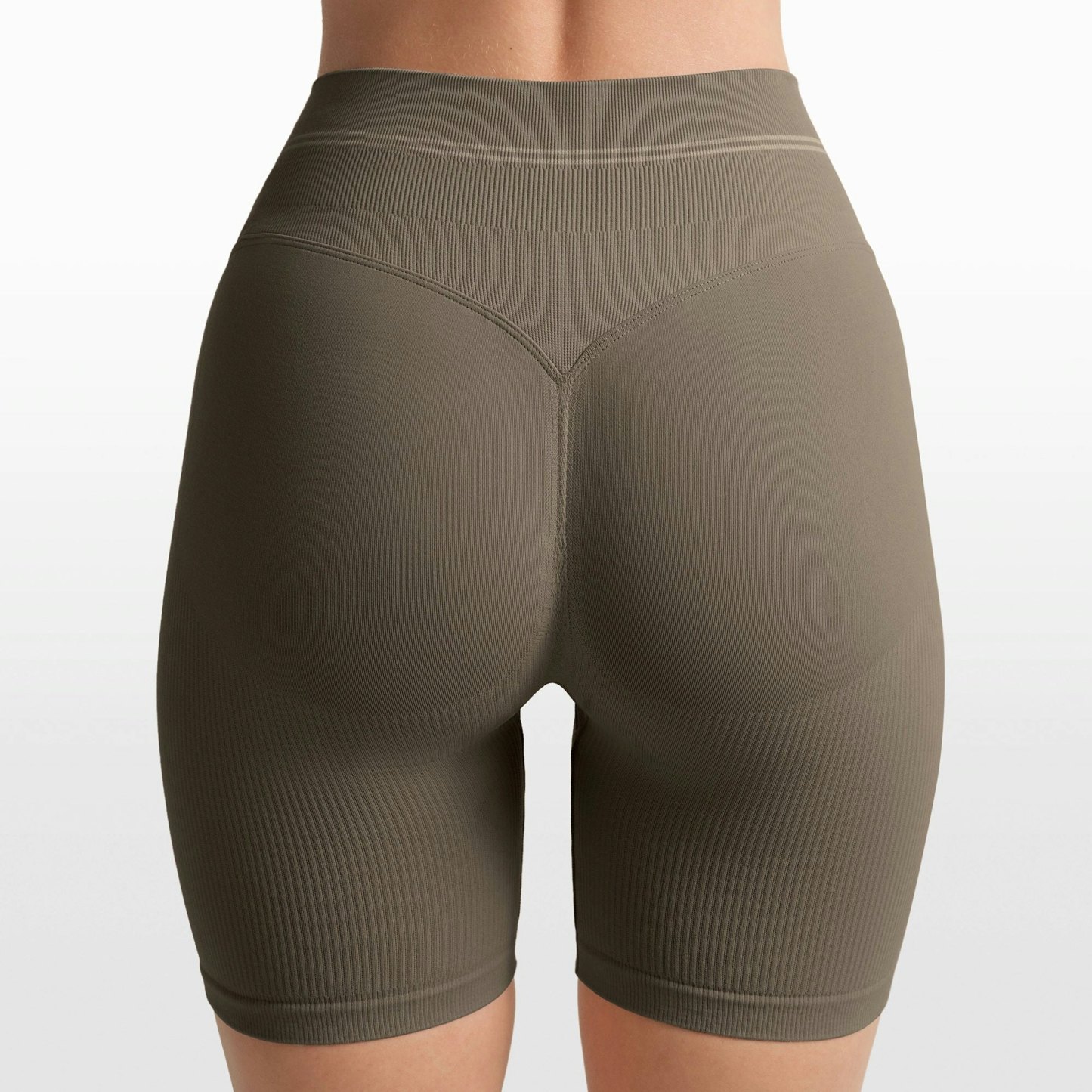 NikeSKIMS RIBBED SEAMLESS 5" BIKER SHORT - DUSTY OAKMOSS - image 24
