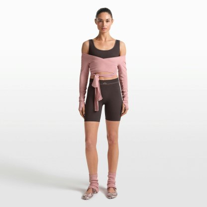 NikeSKIMS RIBBED SEAMLESS 5" BIKER SHORT - PHOENIX - image 7