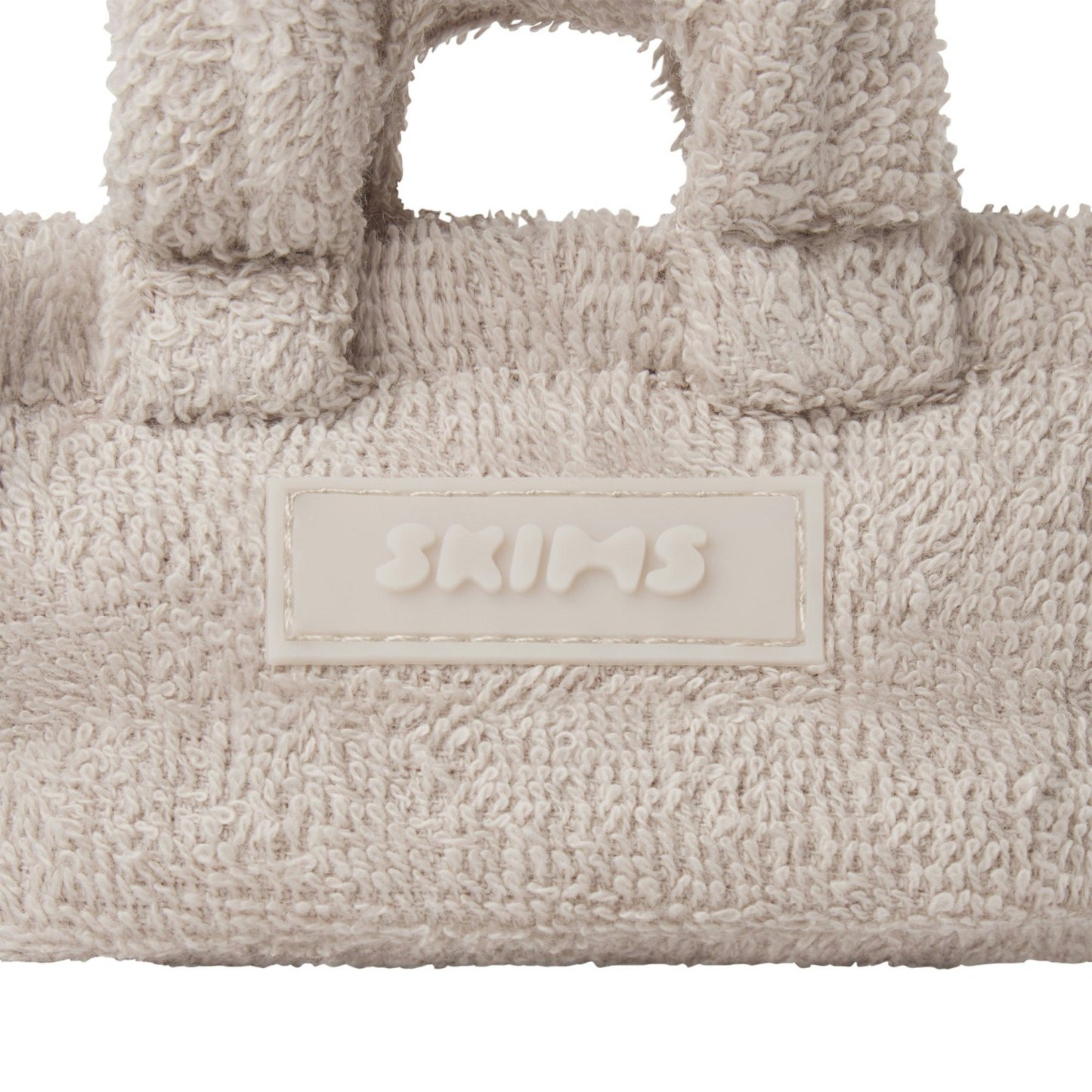 TERRY MICRO TOTE KEYCHAIN - STONE