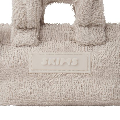 TERRY MICRO TOTE KEYCHAIN - STONE