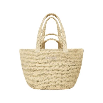 SKIMS ACCESSORIES RAFFIA TOTE PAPER - NATURAL RAFFIA