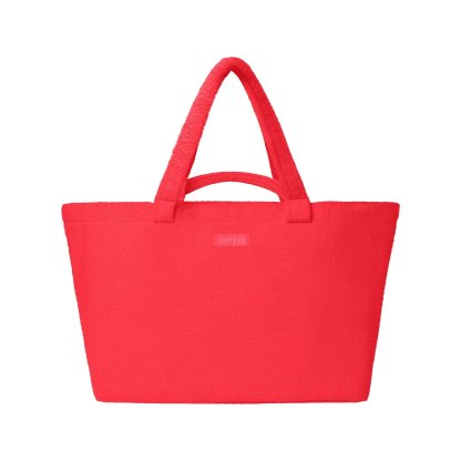 TERRY JUMBO TOTE - CARMINE