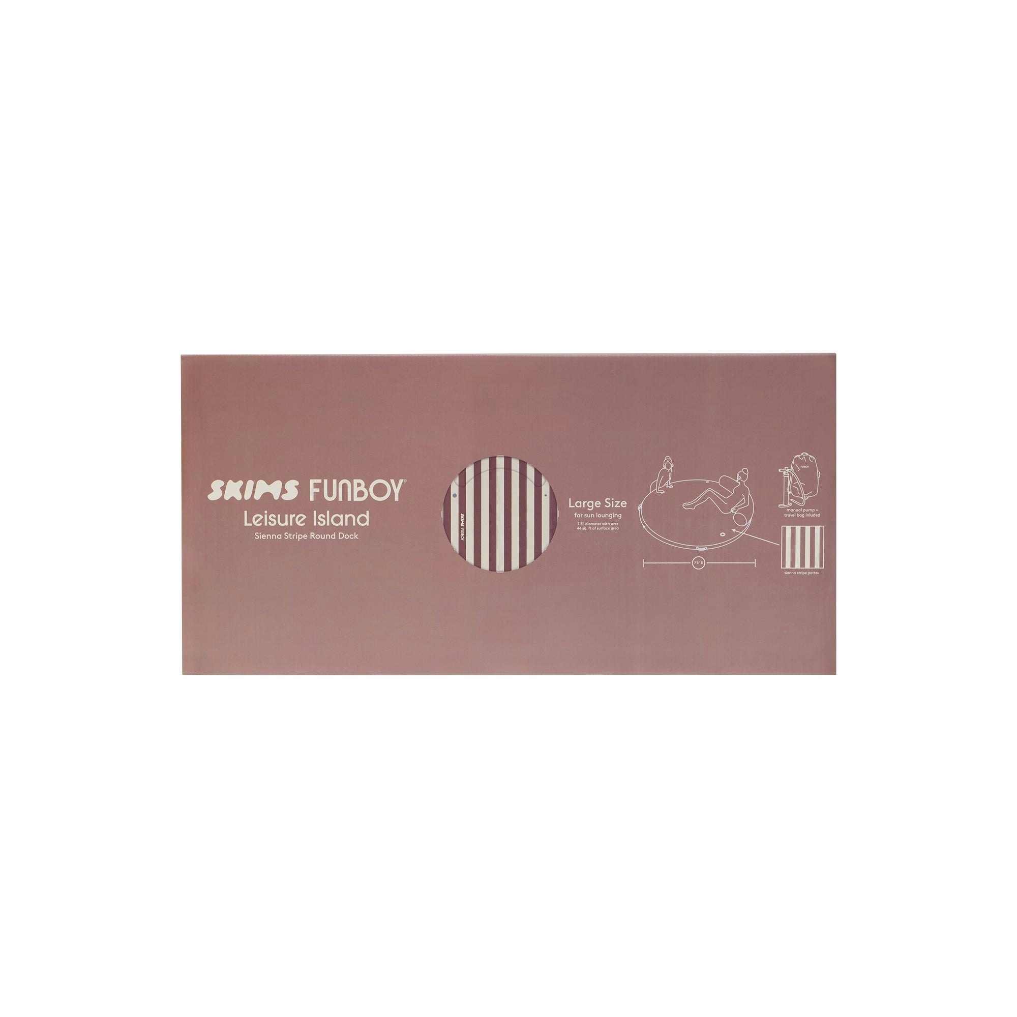 FUNBOY X SKIMS LEISURE ISLAND - SIENNA STRIPE