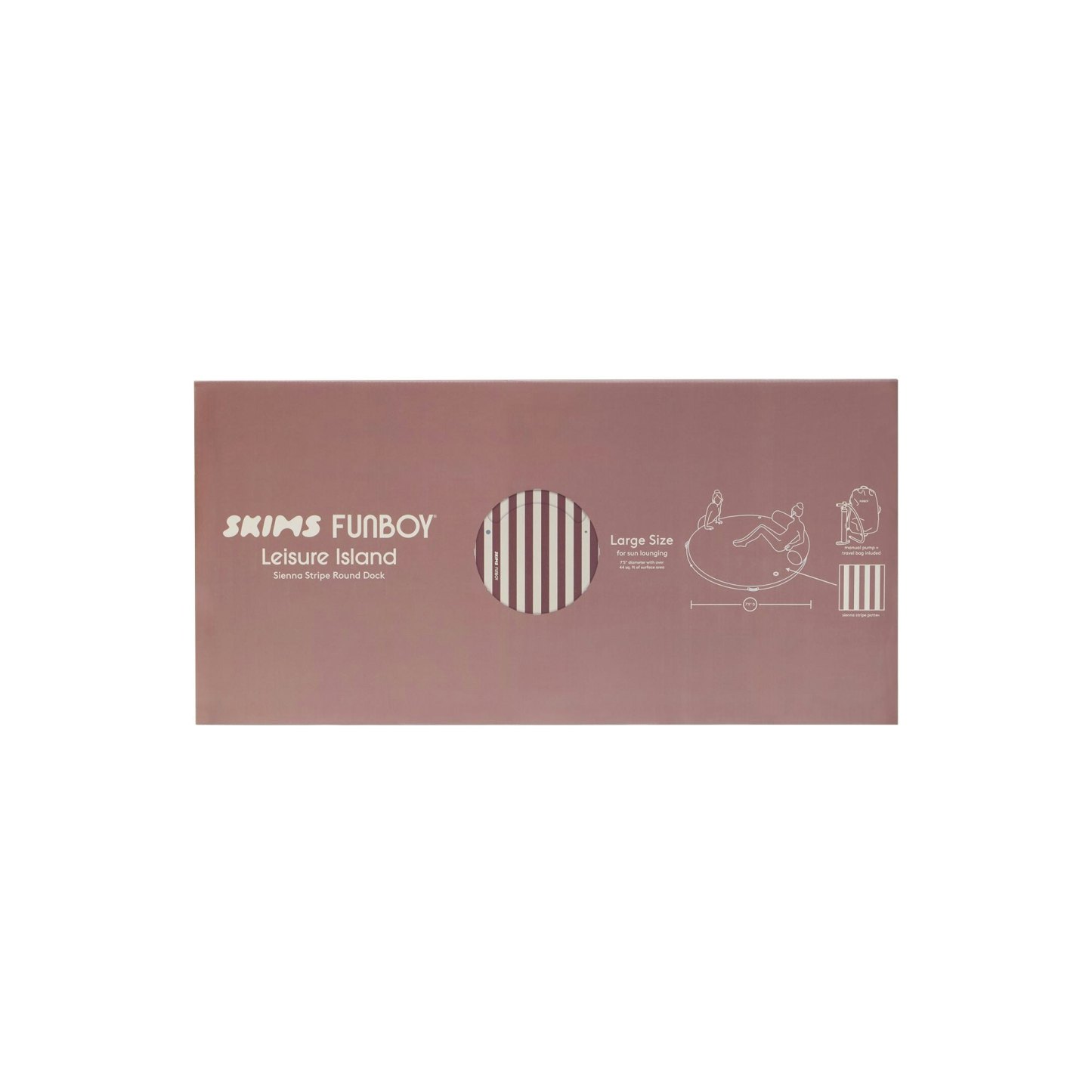 FUNBOY X SKIMS LEISURE ISLAND - SIENNA STRIPE